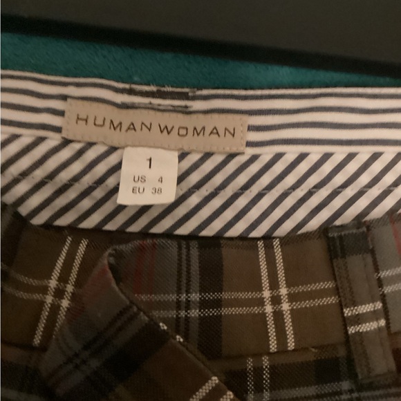 HUMAN WOMAN WWIDE LEG CHECKERED PANTS SZ S # COLLEGE# JEN ZEE - Picture 5 of 8
